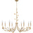 Quoizel Heiress 8 Light Chandelier, Bronze Gold