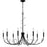 Quoizel Heiress 8 Light Chandelier, Matte Black