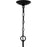 Quoizel Heiress 8 Light Chandelier, Matte Black