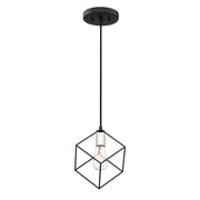 Quoizel Holograph Mini Pendant, Earth Black