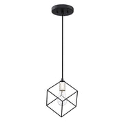 Quoizel Holograph Mini Pendant, Earth Black