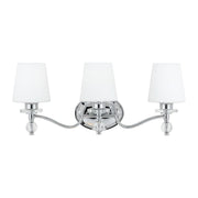 Quoizel 3 Light Hollister Bath Fixture in Polished Chrome