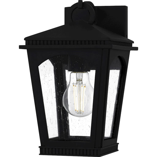 Quoizel Huck 1Lt 11" Outdoor Lantern, Earth Black/Clear Seedy - HUK8406EK