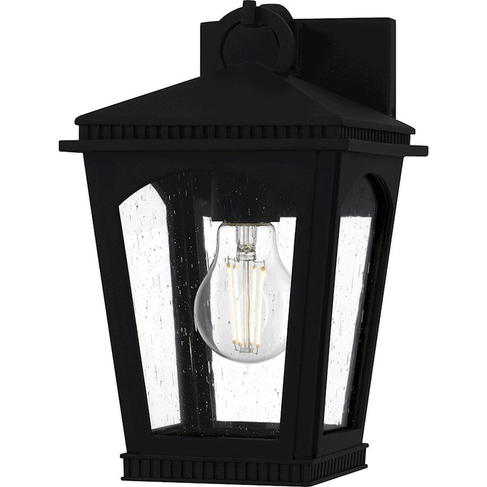 Quoizel Huck 1Lt 11" Outdoor Lantern, Earth Black/Clear Seedy - HUK8406EK