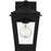 Quoizel Huck 1Lt 11" Outdoor Lantern, Earth Black/Clear Seedy