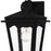 Quoizel Huck 1Lt 13" Outdoor Lantern, Earth Black/Clear Seedy