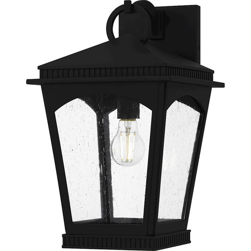 Quoizel Huck 1Lt 17" Outdoor Lantern, Earth Black/Clear Seedy - HUK8410EK