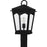 Quoizel Huck 1Lt 19" Outdoor Lantern, Earth Black/Clear Seedy