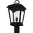 Quoizel Huck 1Lt 19" Outdoor Lantern, Earth Black/Clear Seedy