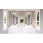 Quoizel Hazlett 2 Light Bath Light, Brushed Nickel/Opal Etched