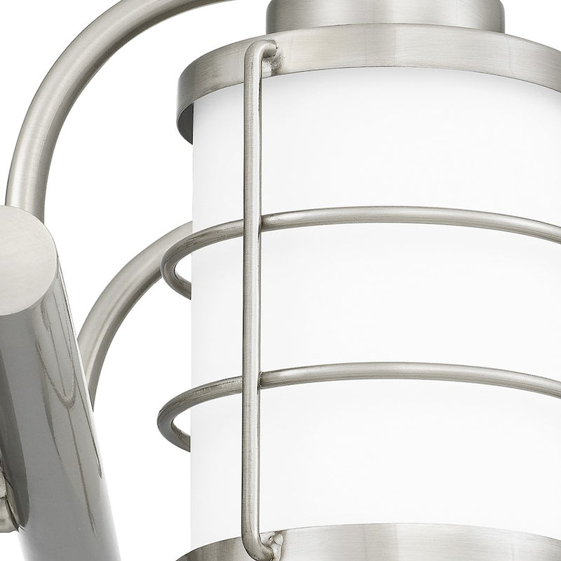 Quoizel Hazlett 2 Light Bath Light, Brushed Nickel/Opal Etched