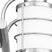 Quoizel Hazlett 2 Light Bath Light, Polished Chrome/Opal Etched