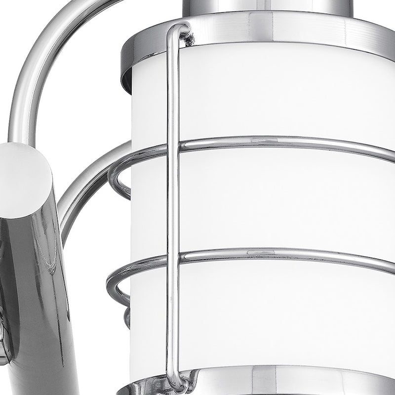 Quoizel Hazlett 2 Light Bath Light, Polished Chrome/Opal Etched