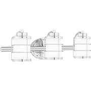Quoizel Hazlett 3 Light Bath Light, Polished Chrome/Opal Etched