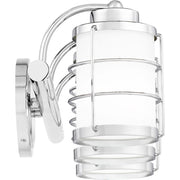 Quoizel Hazlett 3 Light Bath Light, Polished Chrome/Opal Etched