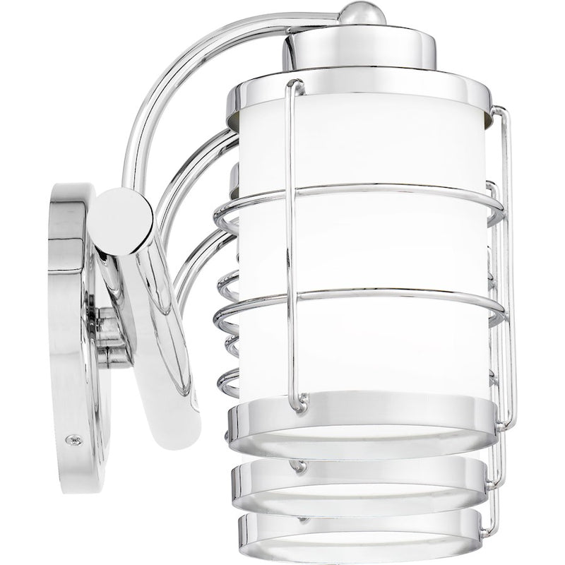 Quoizel Hazlett 3 Light Bath Light, Polished Chrome/Opal Etched