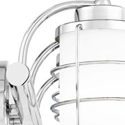 Quoizel Hazlett 3 Light Bath Light, Polished Chrome/Opal Etched