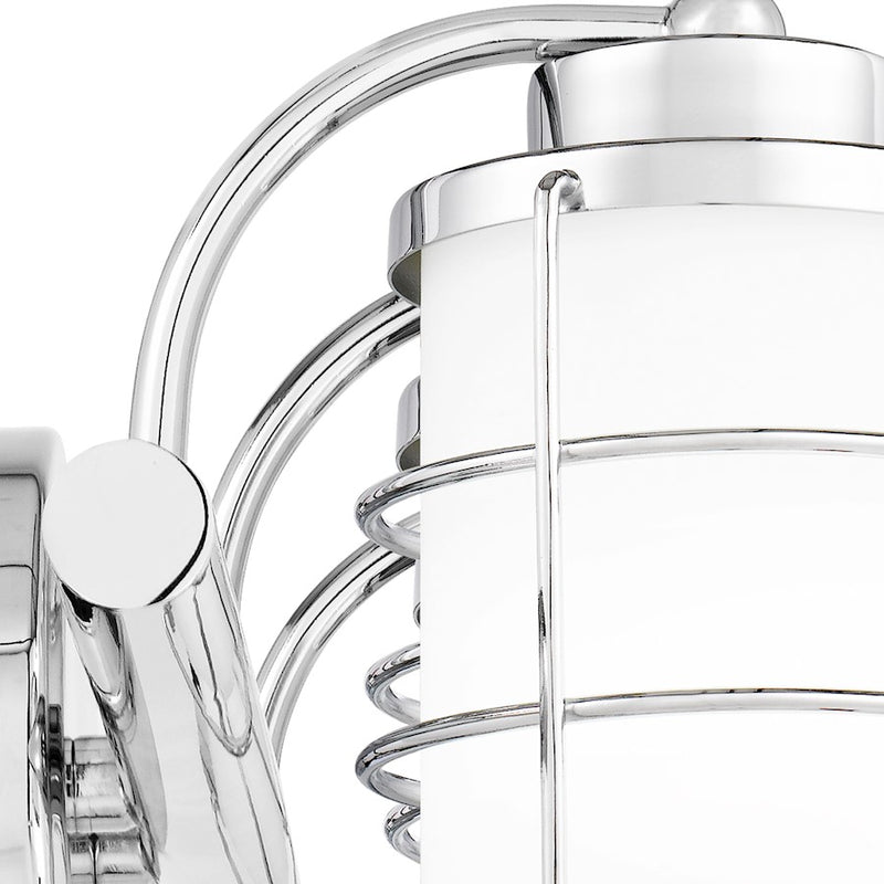 Quoizel Hazlett 3 Light Bath Light, Polished Chrome/Opal Etched