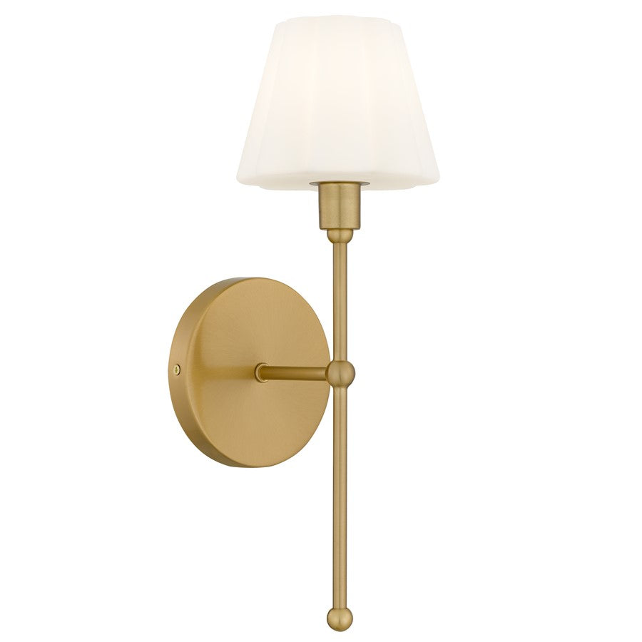 Quoizel Irena 1-Lt Brushed Gold Wall Sconce, Brushed Gold - IRE8705BRG