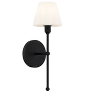 Quoizel Irena 1-Lt Matte Black Wall Sconce, Matte Black - IRE8705MBK