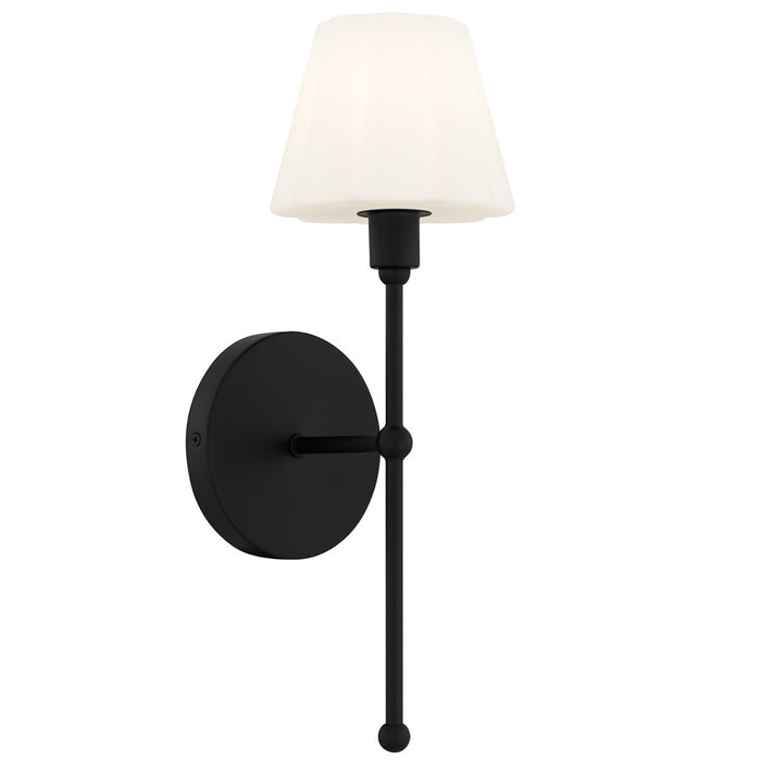 Quoizel Irena 1-Lt Matte Black Wall Sconce, Matte Black - IRE8705MBK