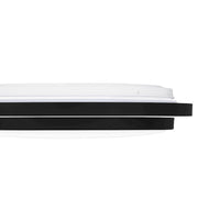 Quoizel Irving 16" Semi-Flush Mount, Matte Black/White