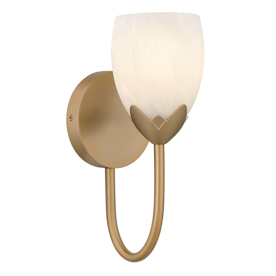 Quoizel Jacobs 1-Lt Brz Gold Wall Sconce, Brz Gold - JACO8605BGD