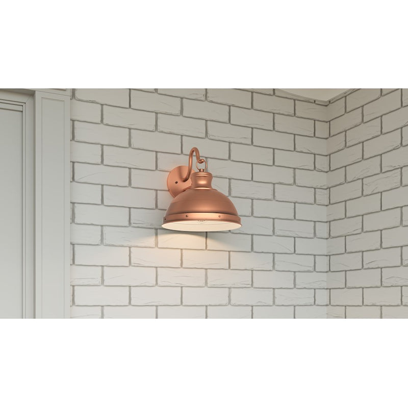 Quoizel Jameson 1 Light Outdoor Lantern, Aged Copper/Metal