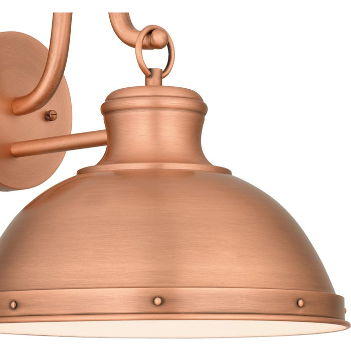 Quoizel Jameson 1 Light Outdoor Lantern, Aged Copper/Metal