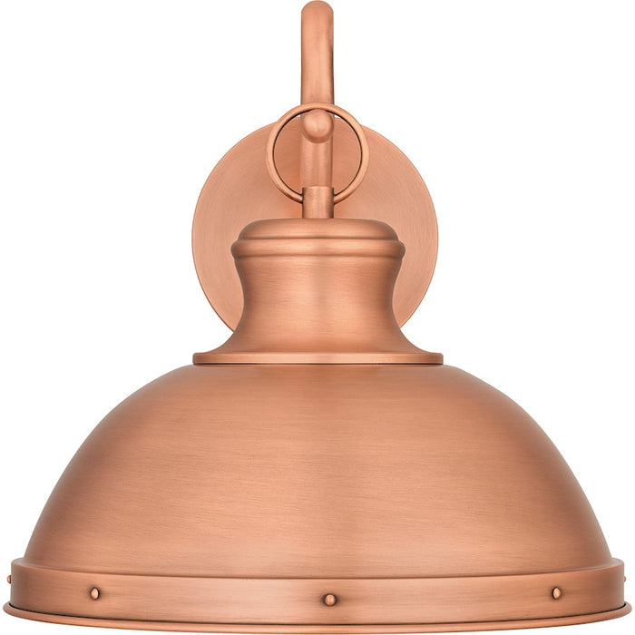 Quoizel Jameson 1 Light Outdoor Lantern, Aged Copper/Metal