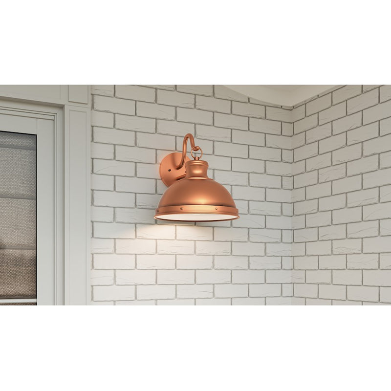 Quoizel Jameson 1 Light Outdoor Lantern, Aged Copper/Metal