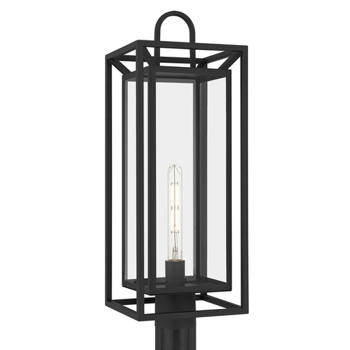 Quoizel Jayce 1-Lt Matte Black Outdoor Post Lantern, Matte Black - JAY9009MBK