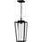 Quoizel Jett 1Lt 19" Outdoor Lantern, Black/Clear/Ribbed/Clear