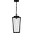 Quoizel Jett 1Lt 19" Outdoor Lantern, Black/Clear/Ribbed/Clear