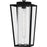 Quoizel Jett 1Lt 19" Outdoor Lantern, Black/Clear/Ribbed/Clear