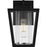 Quoizel Jett 1Lt 10" Outdoor Lantern, Black/Clear/Ribbed/Clear