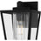 Quoizel Jett 1Lt 10" Outdoor Lantern, Black/Clear/Ribbed/Clear
