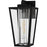 Quoizel Jett 1Lt 14" Outdoor Lantern, Black/Clear/Ribbed/Clear