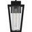 Quoizel Jett 1Lt 14" Outdoor Lantern, Black/Clear/Ribbed/Clear
