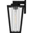 Quoizel Jett 1Lt 14" Outdoor Lantern, Black/Clear/Ribbed/Clear