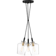 Quoizel June 3 Light Large Pendant, Earth Black
