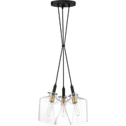 Quoizel June 3 Light Large Pendant, Earth Black