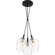 Quoizel June 3 Light Large Pendant, Earth Black