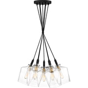 Quoizel June Large 7 Light Pendant, Earth Black