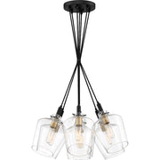 Quoizel June Large 7 Light Pendant, Earth Black