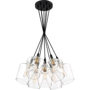 Quoizel June Large 7 Light Pendant, Earth Black