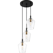Quoizel June 3 Light Pendant, Earth Black