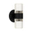 Quoizel Kaia LED 9" Outdoor Lantern, Matte Black/Clear Bubble Glass - KAI8305MBK
