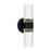 Quoizel Kaia LED 14" Outdoor Lantern, Black/Clear Bubble Glass - KAI8405MBK