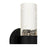 Quoizel Kaia LED 14" Outdoor Lantern, Black/Clear Bubble Glass